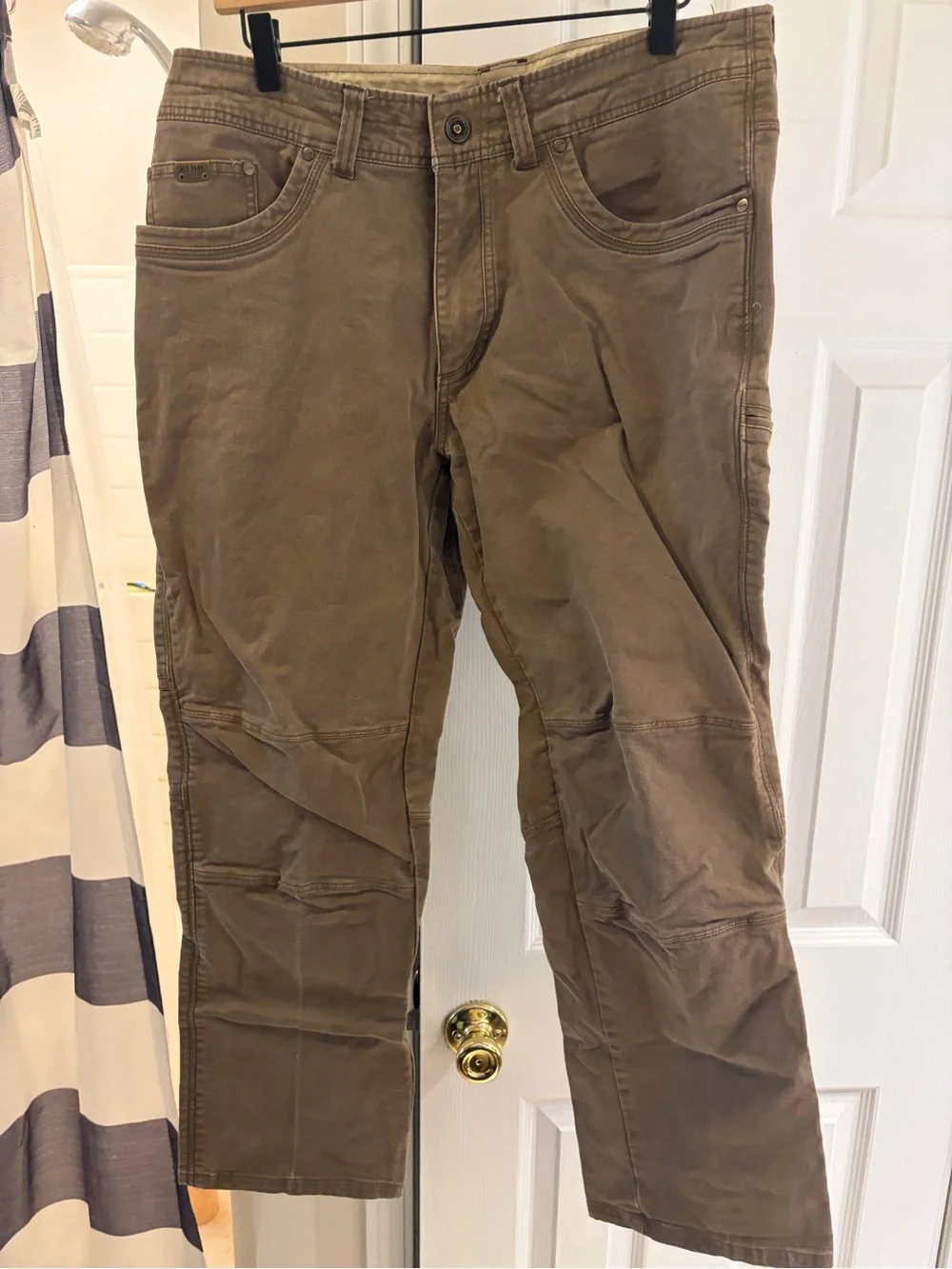 Kuhl Men's Rydr pants dark khaki vintage patina dye 36x32